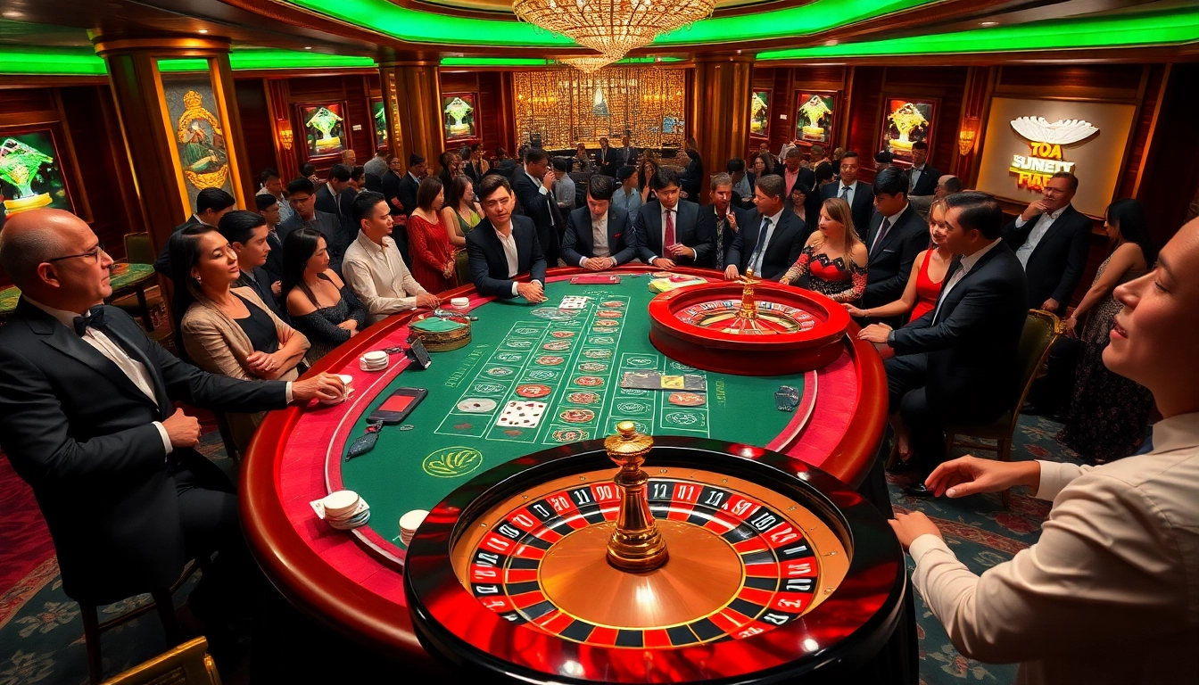 Engaged players strategizing at a premium gambling table representing nhà cái xx88 excitement.