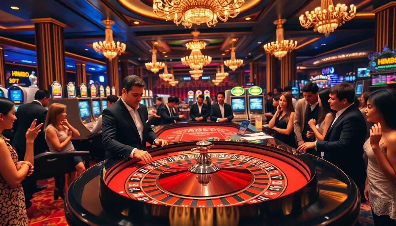 Engage with the dynamic gaming experience at HM88 on a luxurious casino floor.
