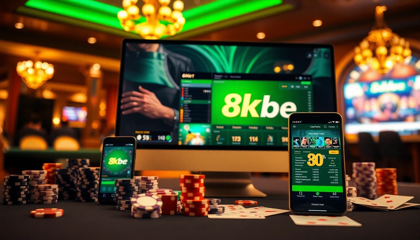 Experience thrilling online gambling at 8kbet with dynamic interface and gaming elements.