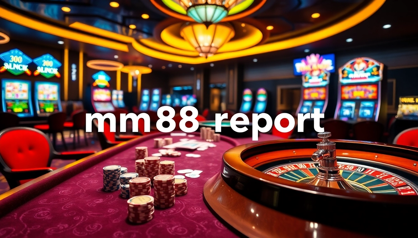 Exciting casino action at MM88 report with vibrant tables and thrilling gameplay.