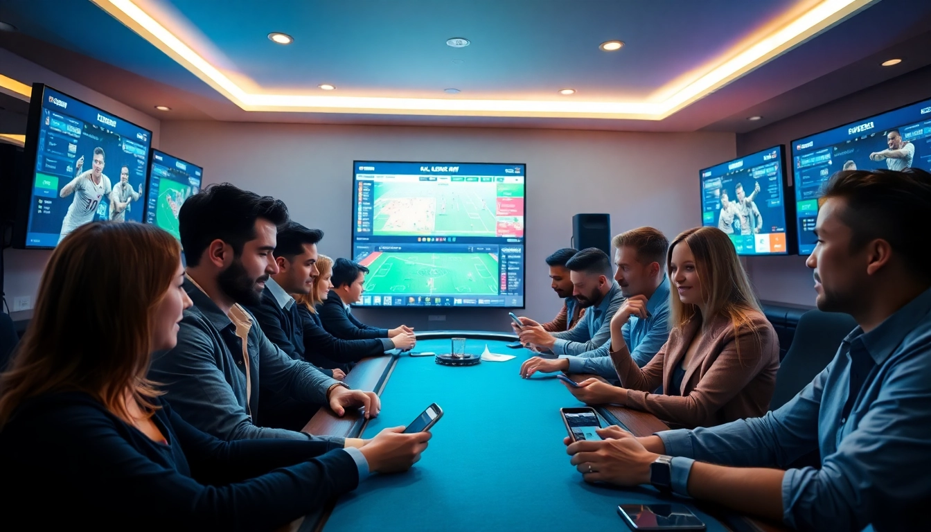 Engaged players enjoying online betting at luck8win.live casino and sports events.