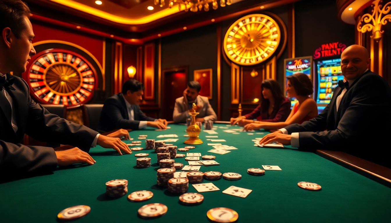 Experience high-stakes poker action at 788t's luxurious casino.