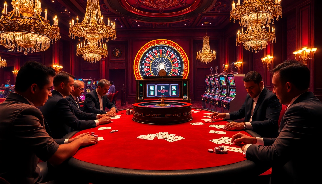 Experience the thrill of a 13 win at a luxury poker table surrounded by excitement.