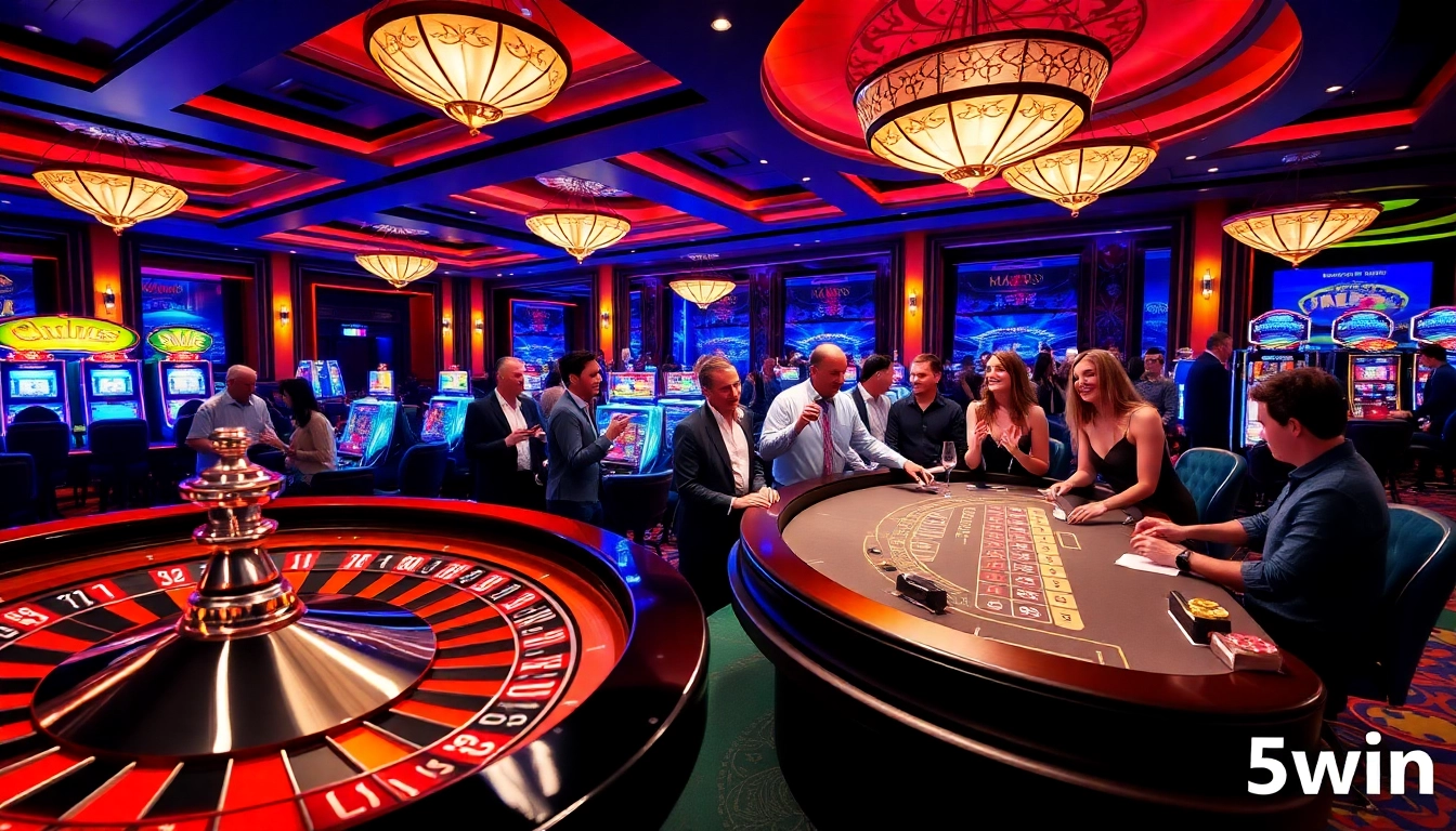 Exciting gamblers enjoying a dynamic game scene at 555win casino.