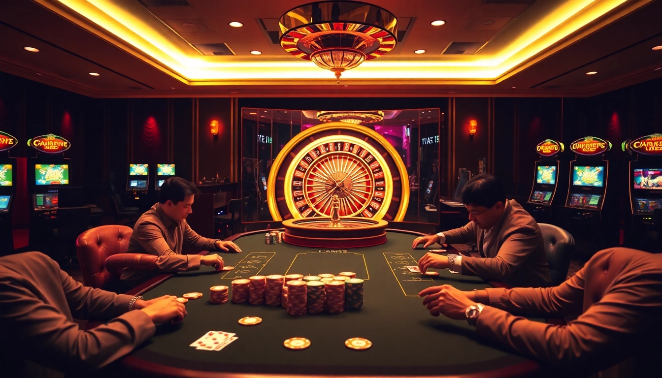 Engaging poker game scene reflecting the latest news in tin tức xn88 and casino excitement.