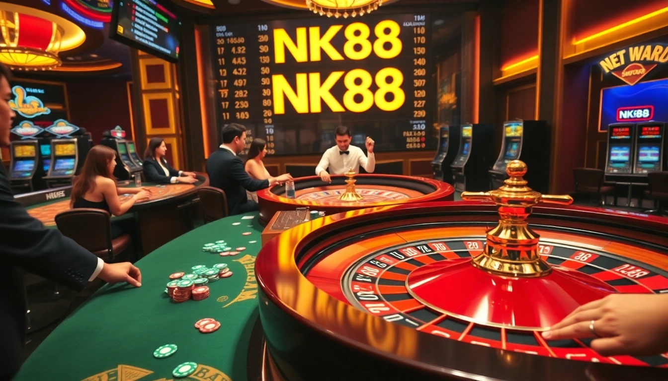 Experience the thrill of betting at NK88 with vibrant casino games and action.