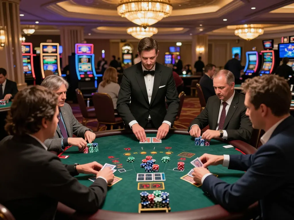 Five88 players engaged in an exciting live blackjack game with professional dealers and a vibrant casino atmosphere.